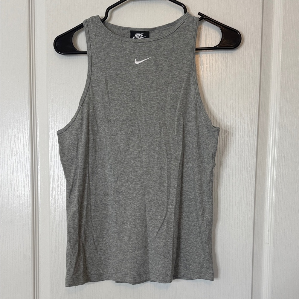Nike Sportswear Essential Tank Top Gray and White Large